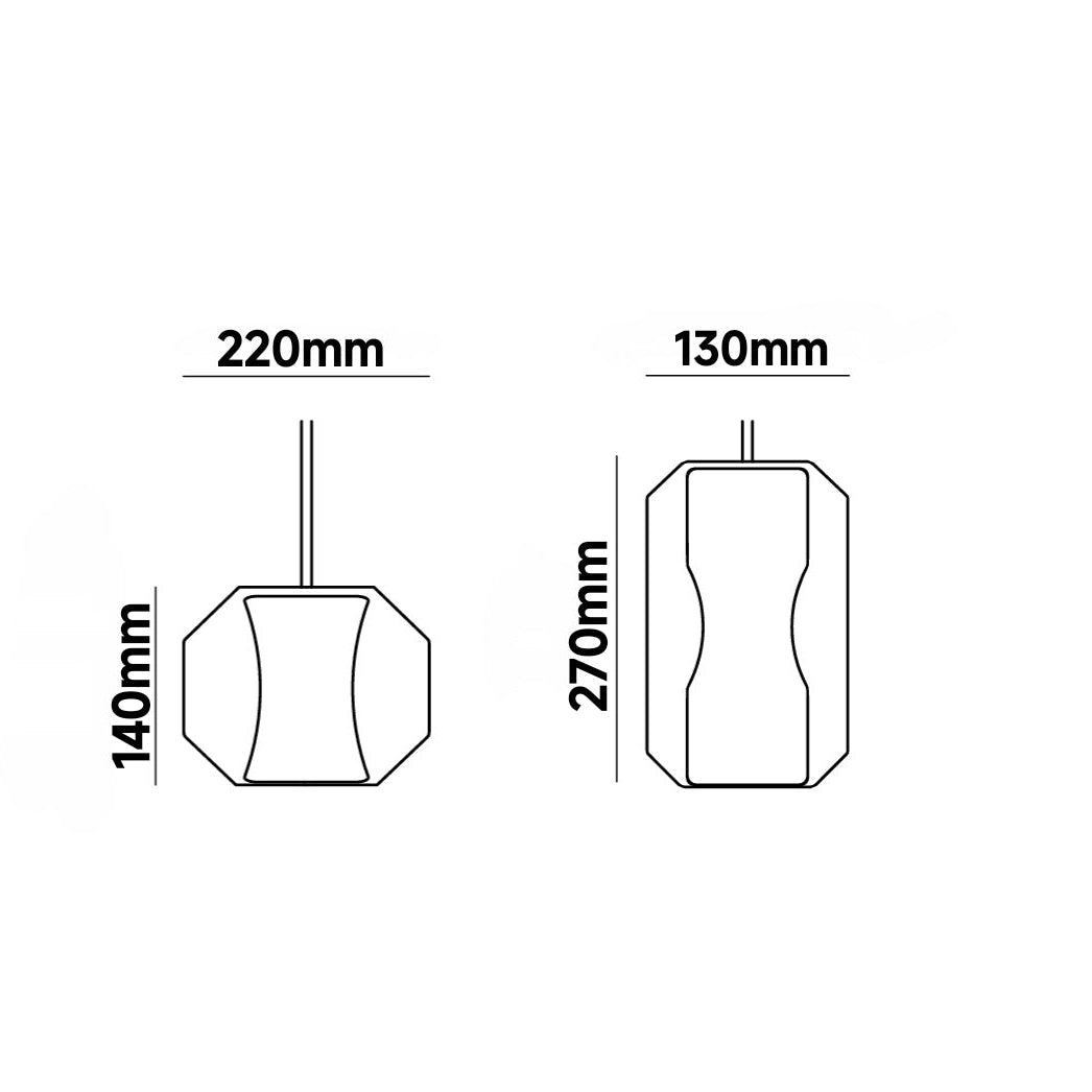 Luna Glass Pendant Hanging Light
