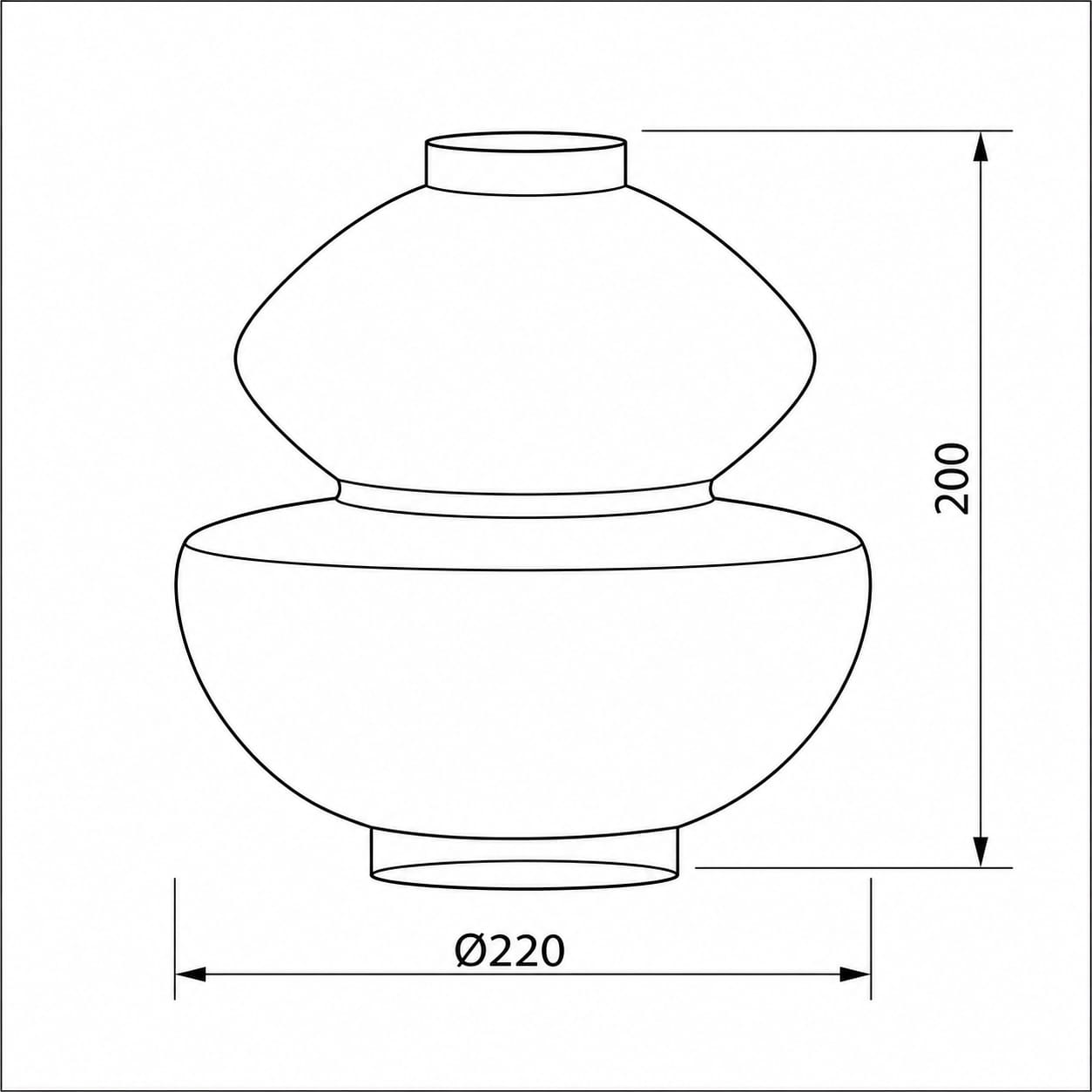 Due Dome Hanging Light