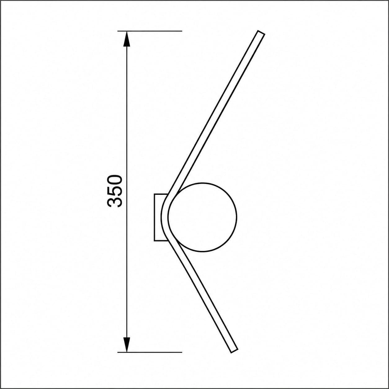 Vega Cross Wall Light