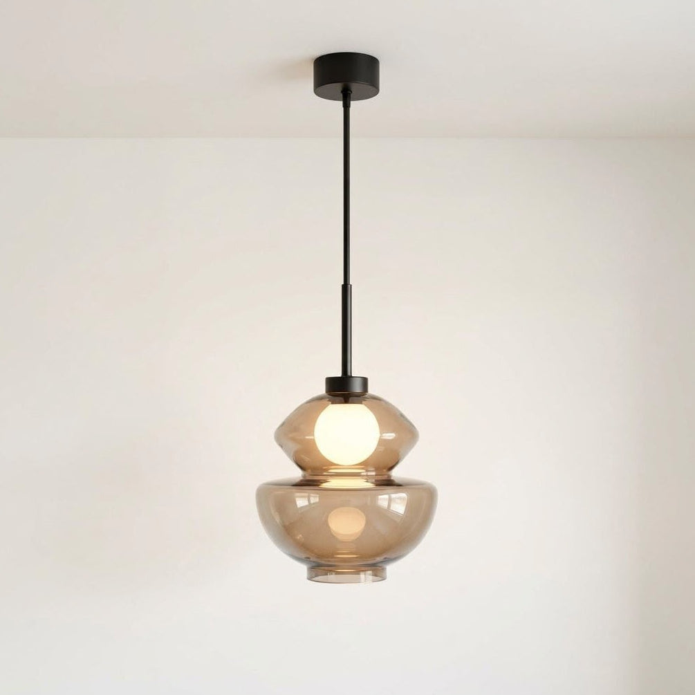 Due Dome Hanging Light